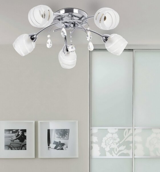 Rabalux 2622 - Stropné svietidlo MELISSA 5xE14/60W/230V