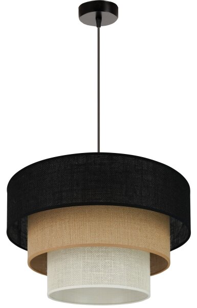 Brilagi - Luster na lanku ASPEN LUNETA 1xE27/15W/230V pr. 45 čierna/béžová/krémová
