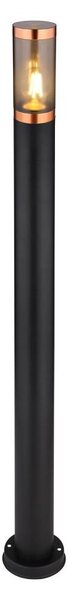 Globo 3159BC - Vonkajšia lampa BOSTON 1xE27/23W/230V IP44 110 cm čierna/meď