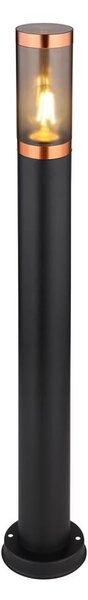 Globo 31588BC - Vonkajšia lampa BOSTON 1xE27/23W/230V IP44 80 cm čierna/meď