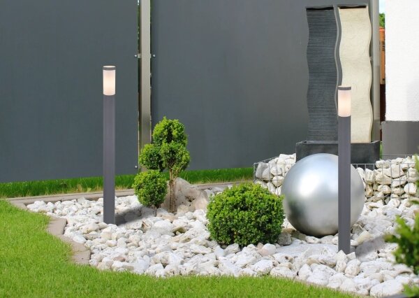 Globo 3159A - Vonkajšia lampa BOSTON 1xE27/60W/230V IP44 110 cm antracit