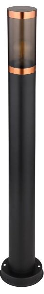 Globo 31588BC - Vonkajšia lampa BOSTON 1xE27/23W/230V IP44 80 cm čierna/meď