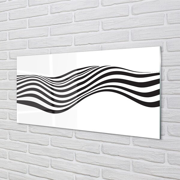 Sklenený obraz Zebra pruhy vlna 100x50 cm 2 Prívesky