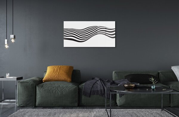 Sklenený obraz Zebra pruhy vlna 100x50 cm 2 Prívesky