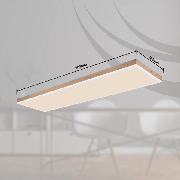 Globo 416080WWD5-CCT - stmievateľné LED stropné svietidlo DORO, LED/36W/230V 2700-6500K, s diaľkovým ovládaním, hnedé
