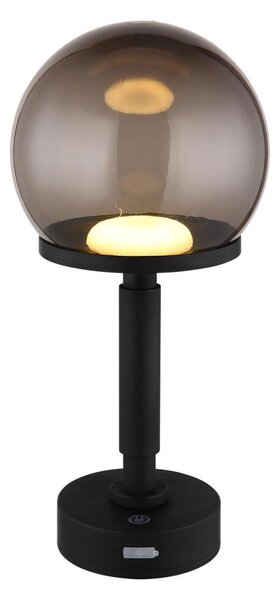 Globo 21034S - LED Nab. dot. stol. lampa HAKU LED/2,5W/5V 2700/4000/6500K čierna