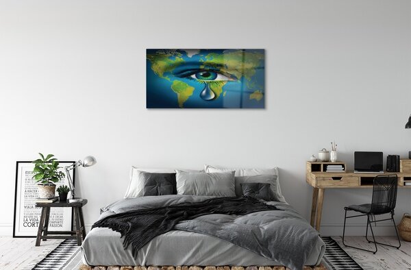 Obraz na skle Pre oka slza 100x50 cm 2 Prívesky