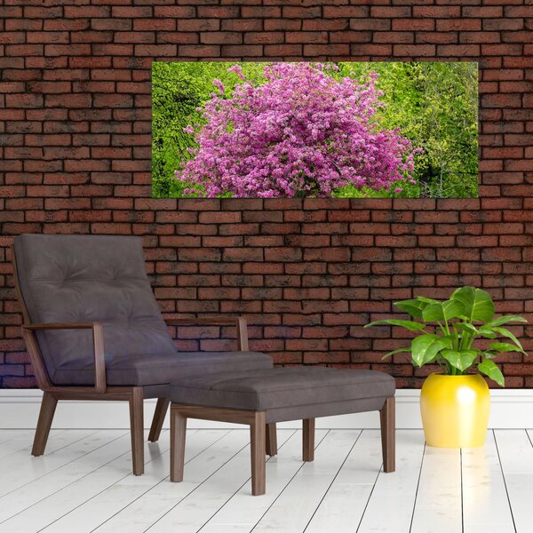 Obraz rozkvitnutého stromu na lúke (120x50 cm)
