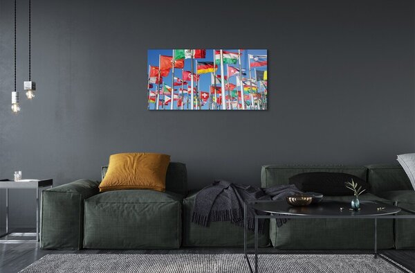 Sklenený obraz vlajka 100x50 cm 2 Prívesky