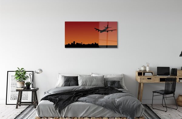 Obraz na skle rovina neba 100x50 cm 2 Prívesky