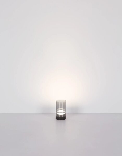 Globo 21012S -LED Von. stolná lampa PIXY LED/2W/3,7V 2700/4000/6500K IP44 šedá