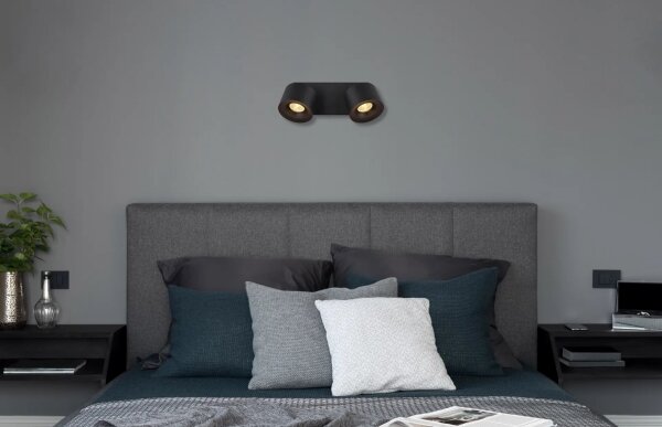 Globo 56961-2B - LED Bodové svietidlo RAE 2xLED/6W/230V čierna