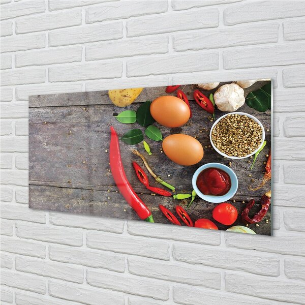 Obraz na skle Pepper opustí vajcia 100x50 cm 2 Prívesky