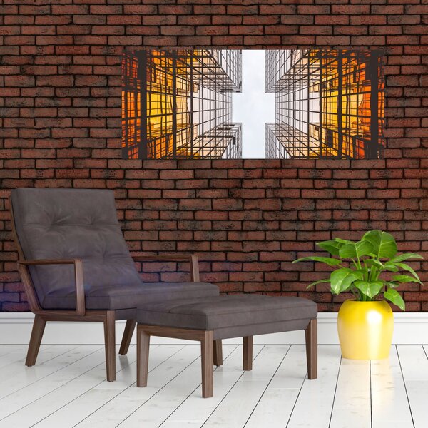 Obraz mrakodrapov (120x50 cm)