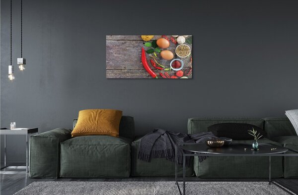 Obraz na skle Pepper opustí vajcia 100x50 cm 2 Prívesky