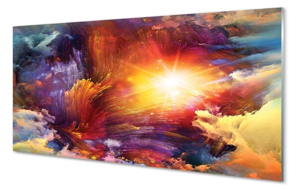 Sklenený obraz Abstraktné fraktálne vzory 100x50 cm 2 Prívesky