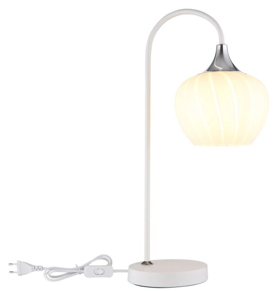 Globo 15548TW - Stolná lampa MAXY 1xE27/40W/230V biela