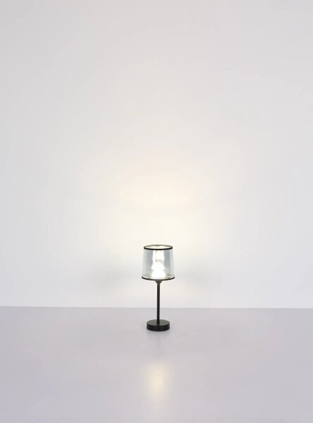 Globo 21008S - LED Stmiev. stolná lampa LUNKI LED/2,5W/3,7V 2700/4000/6500K čierna