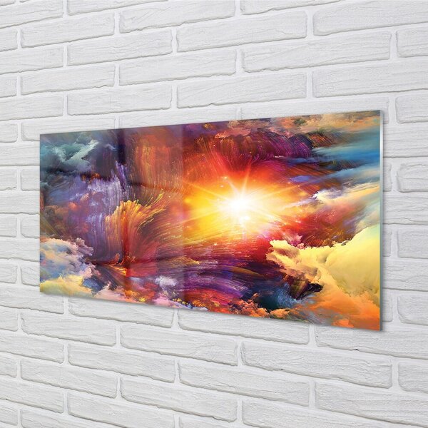 Sklenený obraz Abstraktné fraktálne vzory 100x50 cm 2 Prívesky