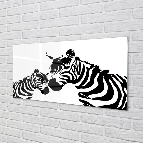 Sklenený obraz maľované zebra 100x50 cm 2 Prívesky