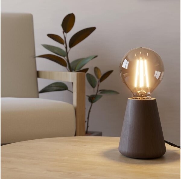 Eglo 44015 - Stolná lampa ASBY 1xE27/40W/230V hnedá