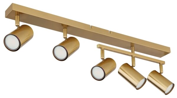Globo 57911-5GO - Bodové svietidlo ROBBY 5xGU10/35W/230V zlatá