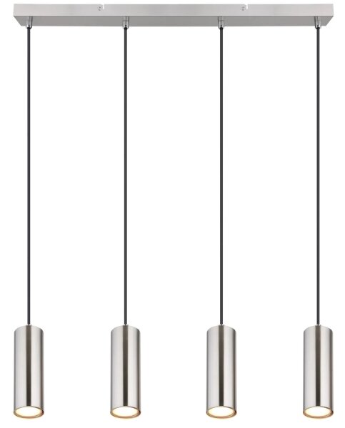 Globo 57911-4H - Luster na lanku ROBBY 4xGU10/35W/230V matný chróm