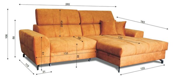 ROHOVÁ SEDACIA SÚPRAVA, textil, petrolejová Carryhome - Sedačky