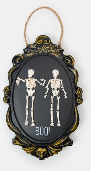 Sinsay - Halloweenska LED dekorácia s motívom kostlivcov - čierna