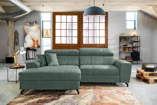 ROHOVÁ SEDAČKA, textil, mätovozelená Carryhome - Sedačky, Online Only