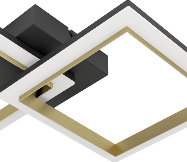 Eglo 901225-LED Stmievateľné stropné svietidlo CALLIERA LED/18,4W/230V čierna/zlatá