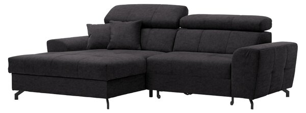 ROHOVÁ SEDAČKA, textil, grafitová Carryhome - Sedačky, Online Only
