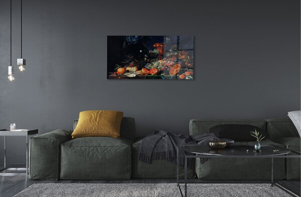 Obraz na skle ovocie Zátišie 100x50 cm 4 Prívesky