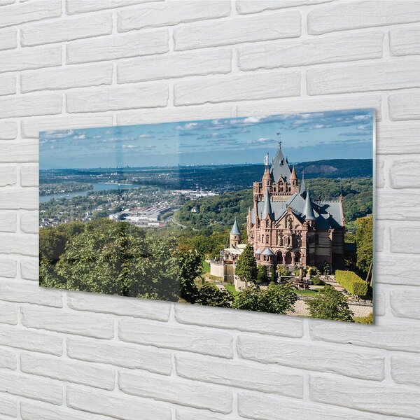 Sklenený obraz Nemecko Panorama mestského hradu 100x50 cm 2 Prívesky