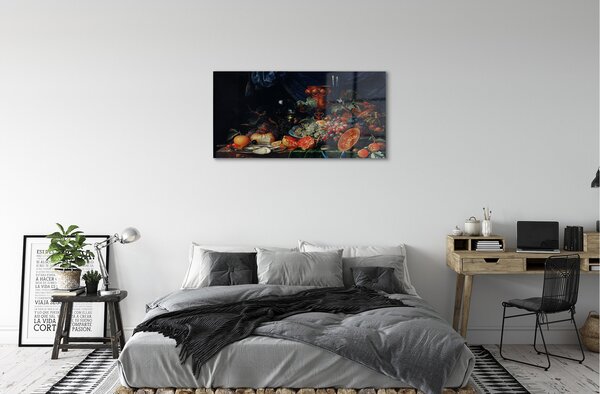 Obraz na skle ovocie Zátišie 100x50 cm 4 Prívesky