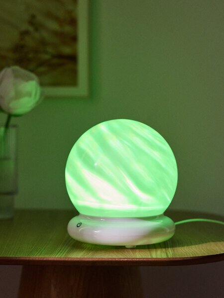 Sinsay - Dekoratívna LED stolná lampa v tvare gule - biela