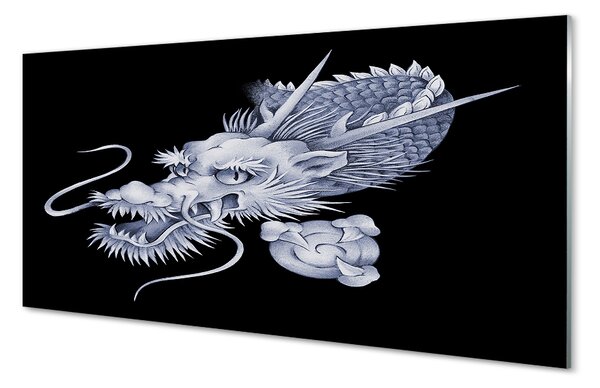 Sklenený obraz japonský drak 100x50 cm 2 Prívesky