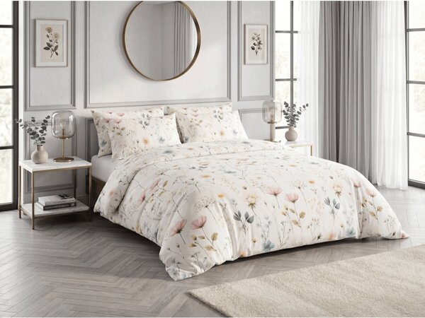 Polybavlnené obliečky PETALUNE POLY krémové Rozmer obliečky: 2 ks 70 x 90 cm | 200 x 220 cm