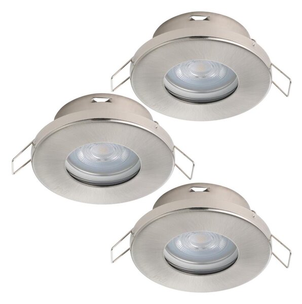 Eglo 901761 - SADA 3xLED Kúpeľňové svietidlo FAVAZZINA 1xGU10/4W/230V IP44 chróm