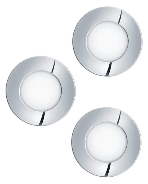 Eglo 98635 - SADA 3x LED kúpeľňových svietidiel FUEVA LED/2,8W/230V IP44 chróm