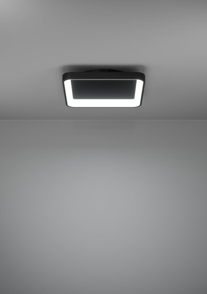 Eglo 901252 - LED Stmievateľné stropné svietidlo LORETELLO LED/12W/230V čierna + DO