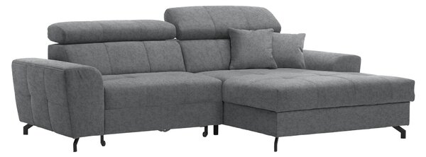 ROHOVÁ SEDAČKA, textil, sivá Carryhome - Sedačky, Online Only