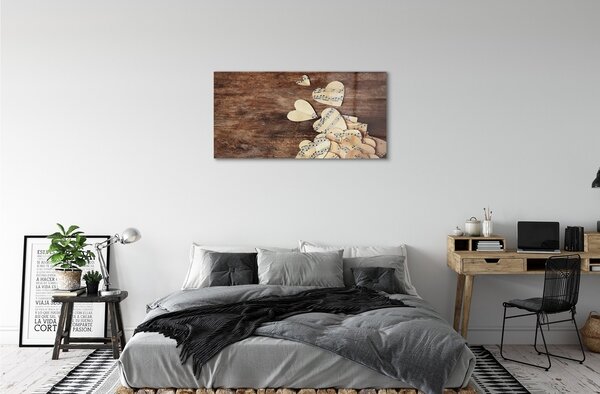 Obraz na skle srdce 100x50 cm 2 Prívesky