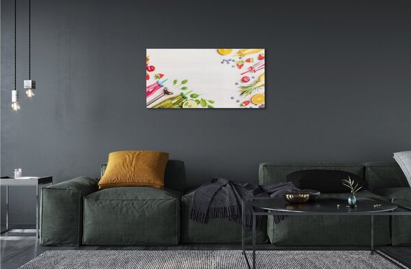 Obraz na skle Koktaily fliaš slamky špenát 100x50 cm 2 Prívesky