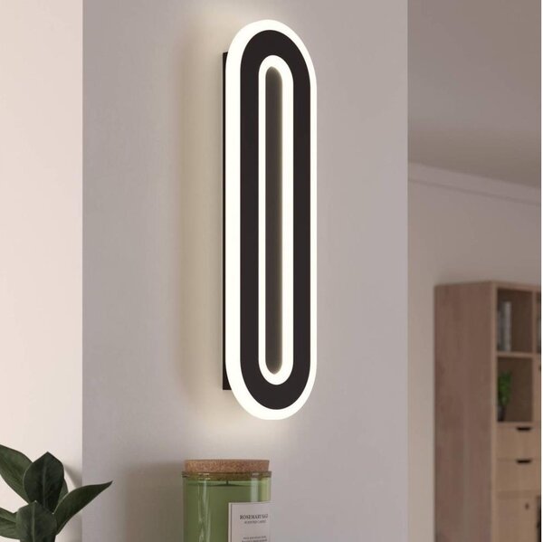 Eglo 901242 - LED Nástenné svietidlo MACCHIONI LED/12W/230V 4000K čierna