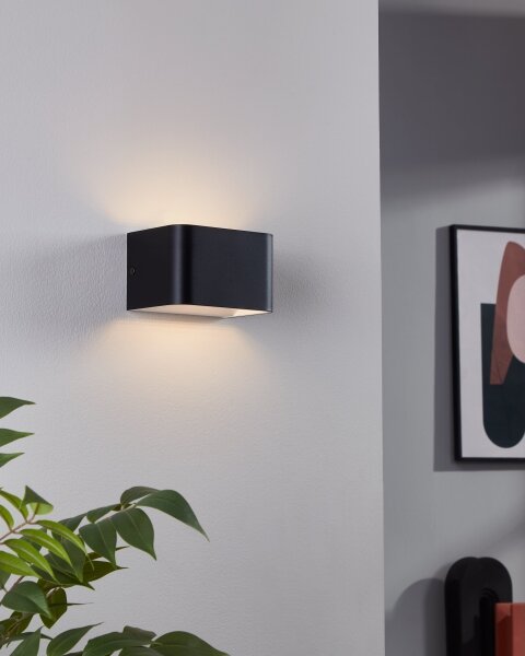 Eglo 901016 - LED Nástenné svietidlo SANIA LED/6W/230V 3000K čierna