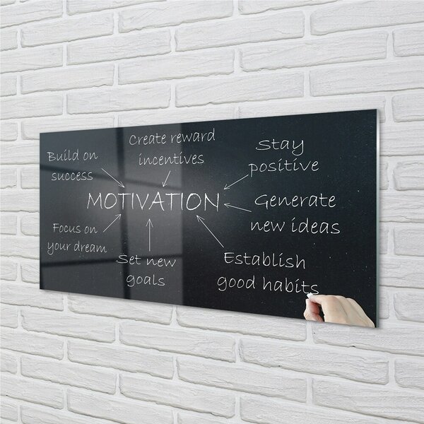 Obraz na skle motivácia stolík 100x50 cm 2 Prívesky