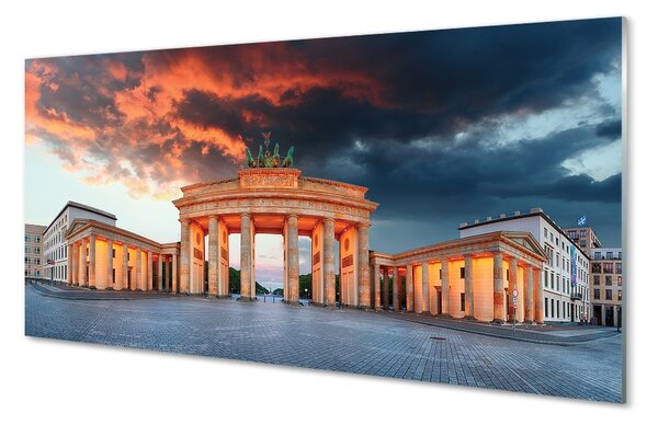 Sklenený obraz Nemecko Brandenburg Gate 100x50 cm 2 Prívesky