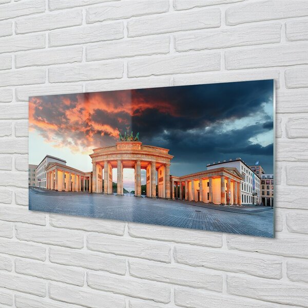 Sklenený obraz Nemecko Brandenburg Gate 100x50 cm 2 Prívesky