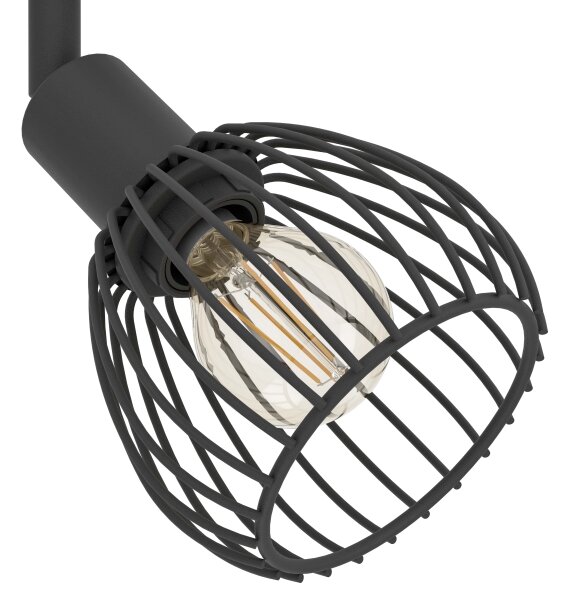Eglo 901042 - Bodové svietidlo SONNINO 4xE14/40W/230V čierna